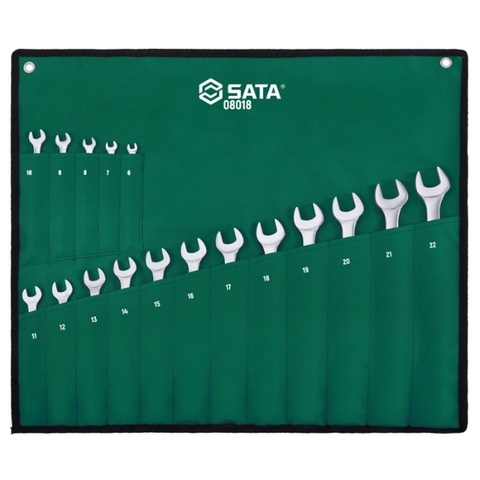 Bộ cờ lê vòng miệng 17 chi tiết Sata 08018