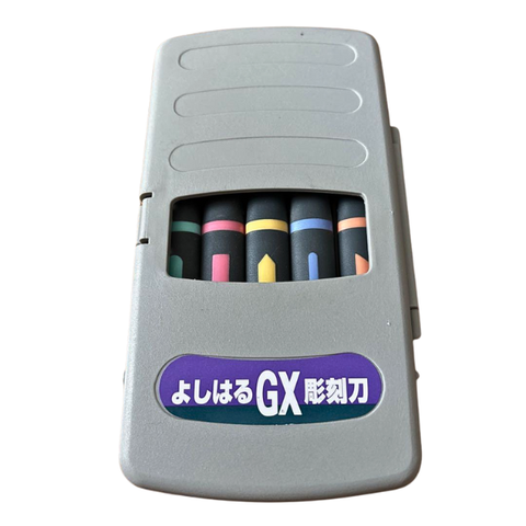 Bộ dao điêu khắc gỗ 5pcs Nhật Bản GX-5, cán nhựa Seki Graver Razor YHAC021