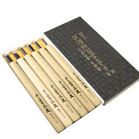 Bộ dao điêu khắc gỗ Nhật Bản 6pcs Yoshiharu Graver Razor YHAC014