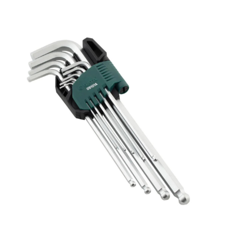 Bộ lục giác đầu bi loại dài 9 chi tiết Sata 09101A