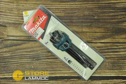 Bộ lục giác đầu bi Makita B-65894 9 cái