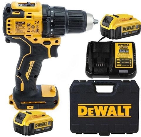 Bộ máy khoan pin có búa Dewalt DCD708M2