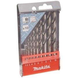 Bộ mũi khoan kim loại HSS-G 1-10mm Makita D-57205 (10 cái)