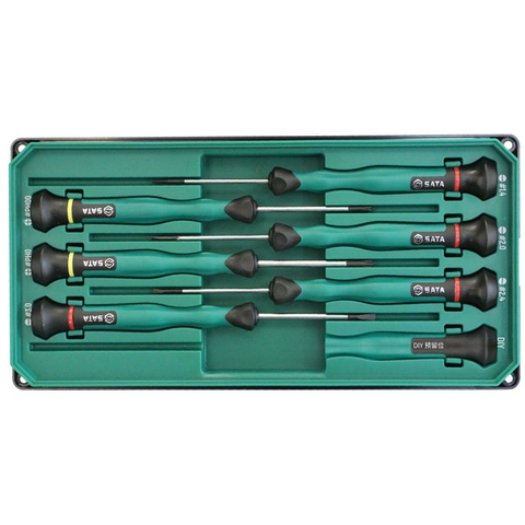 Bộ tua vít điện tử 6 cây bake (PH0 + PH00) và dẹp (1.4, 2.0, 2.4, 3.0) Sata 09312