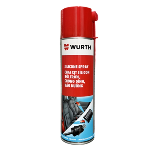 Chai Xịt Silicone Bôi Trơn Wurth Silicone Spray 500ml