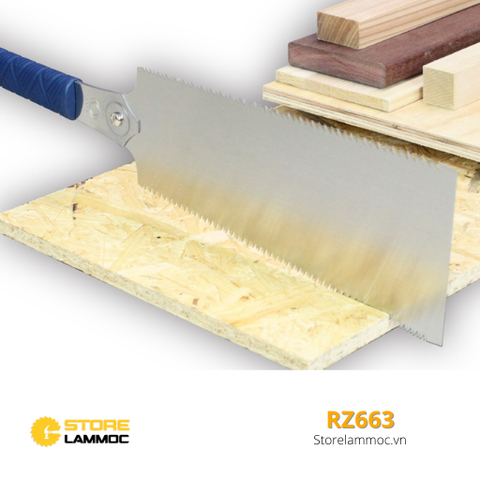 Cưa cắt mộng gỗ 2 mặt lưỡi cán nhựa xanh Nhật Razor Saw Gyokucho RZ663