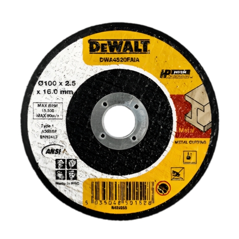 Đá cắt 100mm thương hiệu Mỹ Dewalt DWA4520FAIA-B1