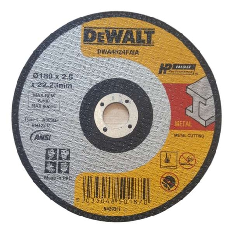 Đá cắt kim loại 180x2.5x22 Dewalt DWA4524FAIA-B1