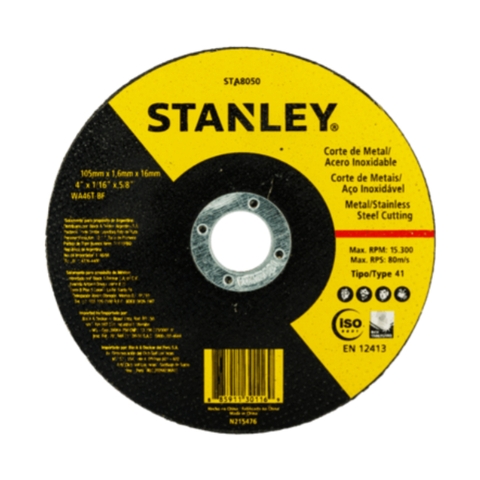 Đá cắt sắt, Inox 100x1.6mm STANLEY - STA8050