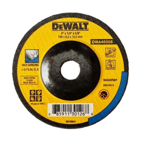 Đĩa mài kim loại 100 x 6 x 16 Dewalt DWA4500S-B1