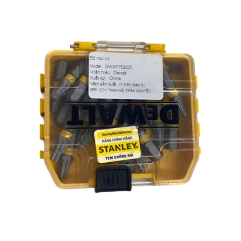 Hộp đựng 25 mũi bắn vít Dewalt 152025