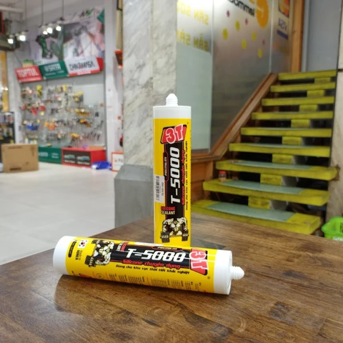 Keo silicone chịu môi trường khắc nghiệt màu trắng T5000 cao cấp 3T-5000TR
