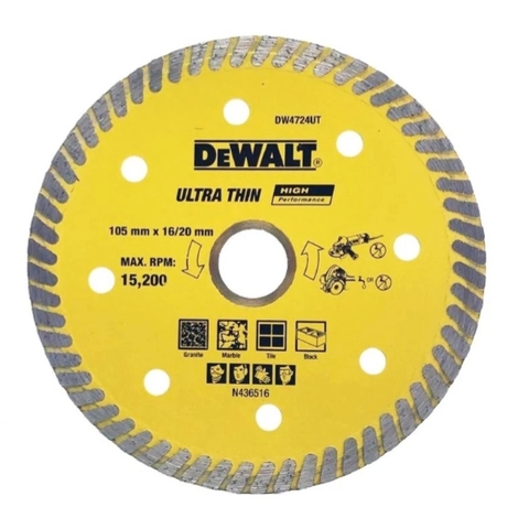 Lưỡi cắt gạch Ultra Thin 107x1.3mm Dewalt DW4724UT-B1