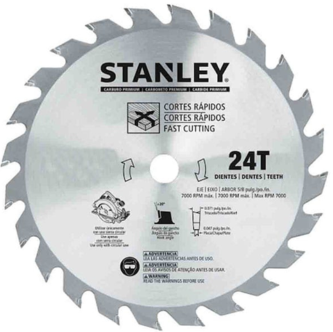Lưỡi cưa gỗ 184mm X Stanley 24T 20-521-23