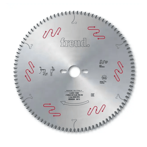 Lưỡi cưa gỗ tự nhiên ít ồn, 300mm 96 răng Frued LU2C-1500