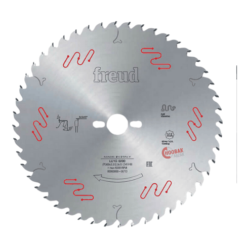 Lưỡi cưa gỗ tự nhiên ít ồn, 350mm, 60 răng, cốt 30mm Frued LU1H-1200