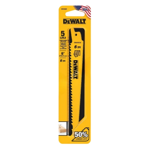 Lưỡi cưa kiếm gỗ có đinh 6x6TP Dewalt DW4802