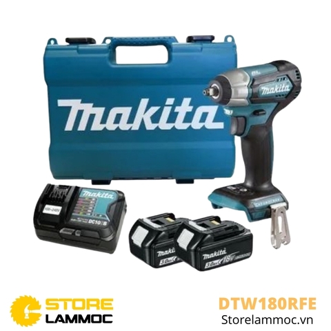 Máy bắn bu lông pin Makita DTW180RFE 18V