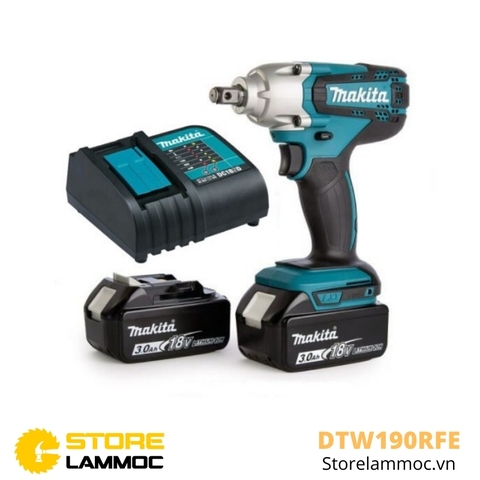 Máy bắn bu lông pin Makita DTW190RFE 18V