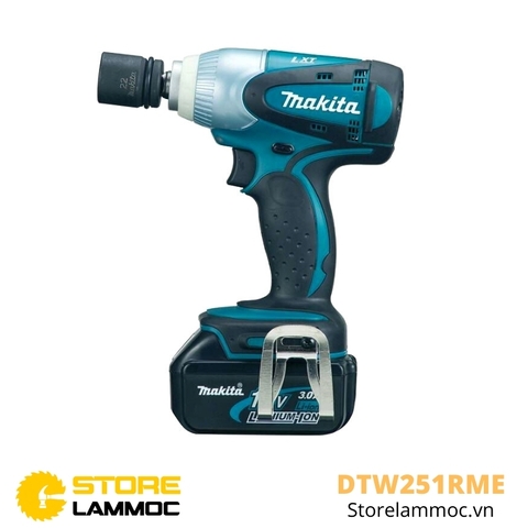 Máy bắn bu lông pin Makita DTW251RME 18V