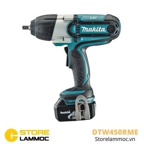 Máy bắn bu lông pin Makita DTW450RME 18V