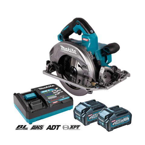 Máy cưa đĩa dùng pin 40v 190mm Makita HS004GM201