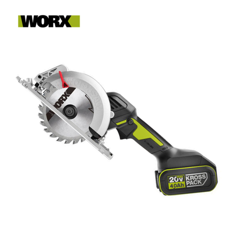 Máy cưa đĩa pin 20V, 120mm Worx WU533.15.2B (1 pin 5Ah + 1 sạc 2Ah)