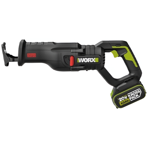 Máy cưa kiếm dùng pin 20V Worx WU501.15.2B (1 pin 5Ah, 1 sạc 2Ah)