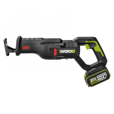 Máy cưa kiếm dùng pin 20V Worx WU501.15.6B (1 pin 5Ah, 1 sạc 6Ah)