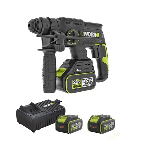 Máy khoan bê tông pin 20V lực 2.0J 3 chế độ Worx WU387