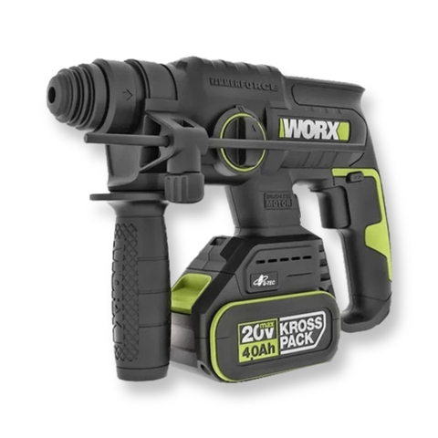 Máy khoan bê tông pin 20V Worx WU387.15.2B (1 pin 5Ah + 1 sạc 2Ah)