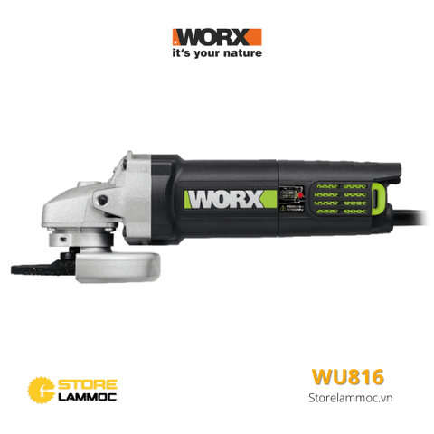 Máy mài cắt cầm tay 1100W 100mm Worx Green WU816