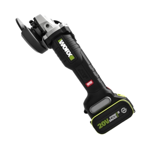 Máy mài góc 100mm pin 20V, 3 tốc độ Worx WU806.14.2 (1 pin 4.0Ah, 1 sạc 2Ah)