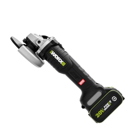 Máy mài góc 125mm pin 20V, 3 tốc độ Worx WU809.14.2B (1 pin 4Ah, 1 sạc 2Ah)