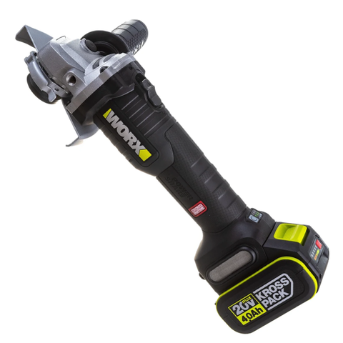Máy mài góc 125mm pin 20V, 3 tốc độ Worx WU809.15.6B (1 pin 5Ah, 1 sạc 6Ah)