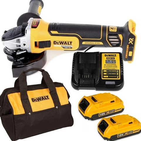 Máy mài pin đĩa 100mm 18V Dewalt DCG405D2