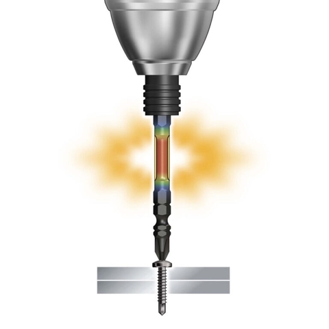 Mũi bắn vít bake 4 cạnh PH2 dài 110mm có từ tính Anex ABR-14M+2x110
