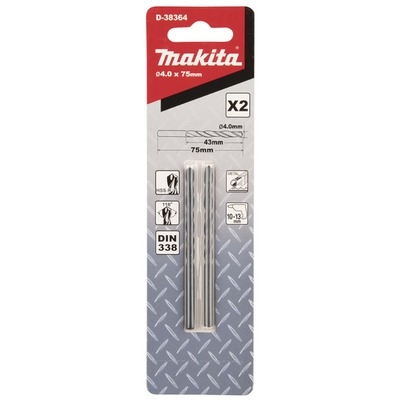 Mũi khoan sắt HSS-TIN 3x61mm Makita D-64048