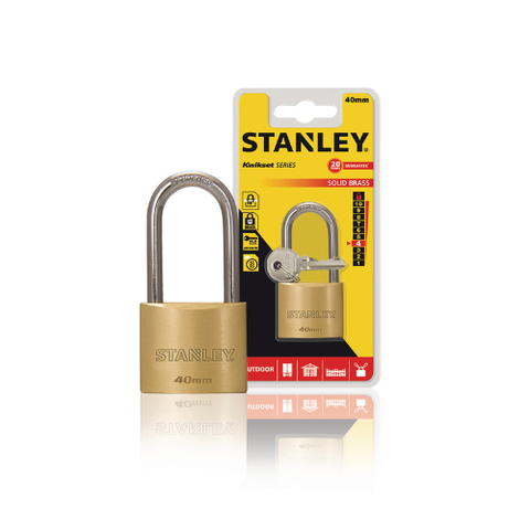 Ổ Khóa USA đồng thau càng dài rộng 20mm STANLEY S742-040