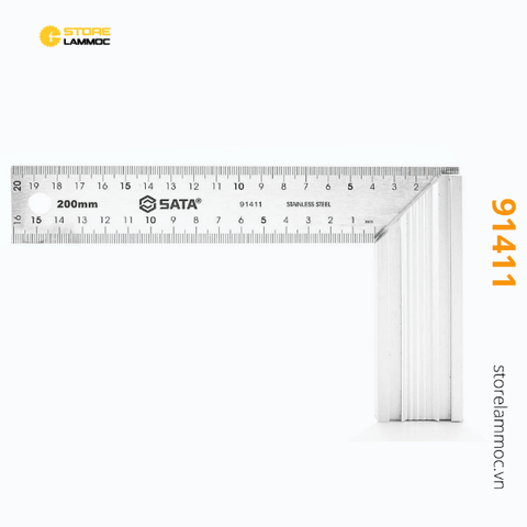 Thước ke góc vuông Sata 91411 20cm/8in