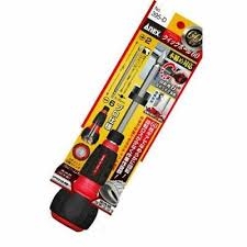 Tua vít 2 đầu cán xoay nhanh có 60 bánh răng 135mm Anex No.395-D