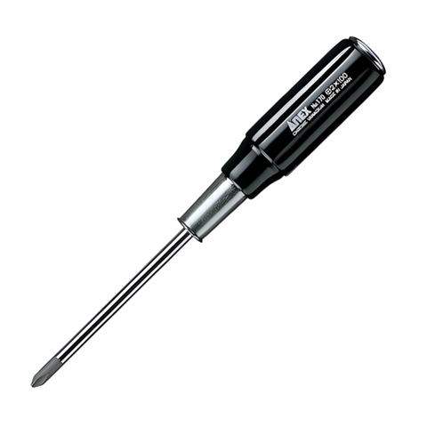 Tua vít đóng bake 4 cạnh PH2 dài 100mm cán gỗ Anex No.170+2X100