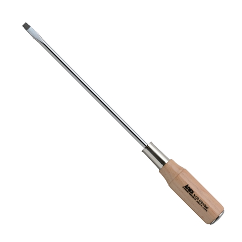 Tua vít đóng dẹp 2 cạnh SL6 dài 200mm cán gỗ Anex No.170-6x200