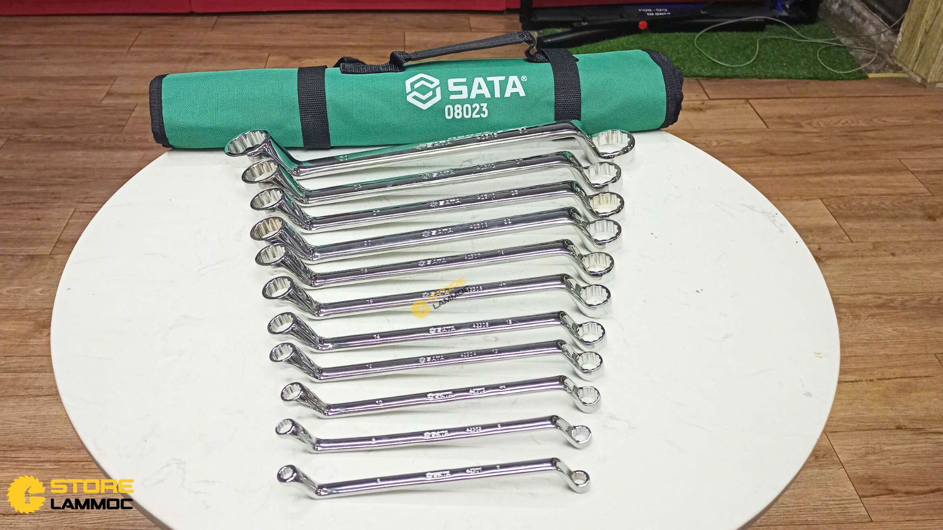 Bộ cờ lê 2 đầu (bộ 11 cái) Sata 08023 - 4