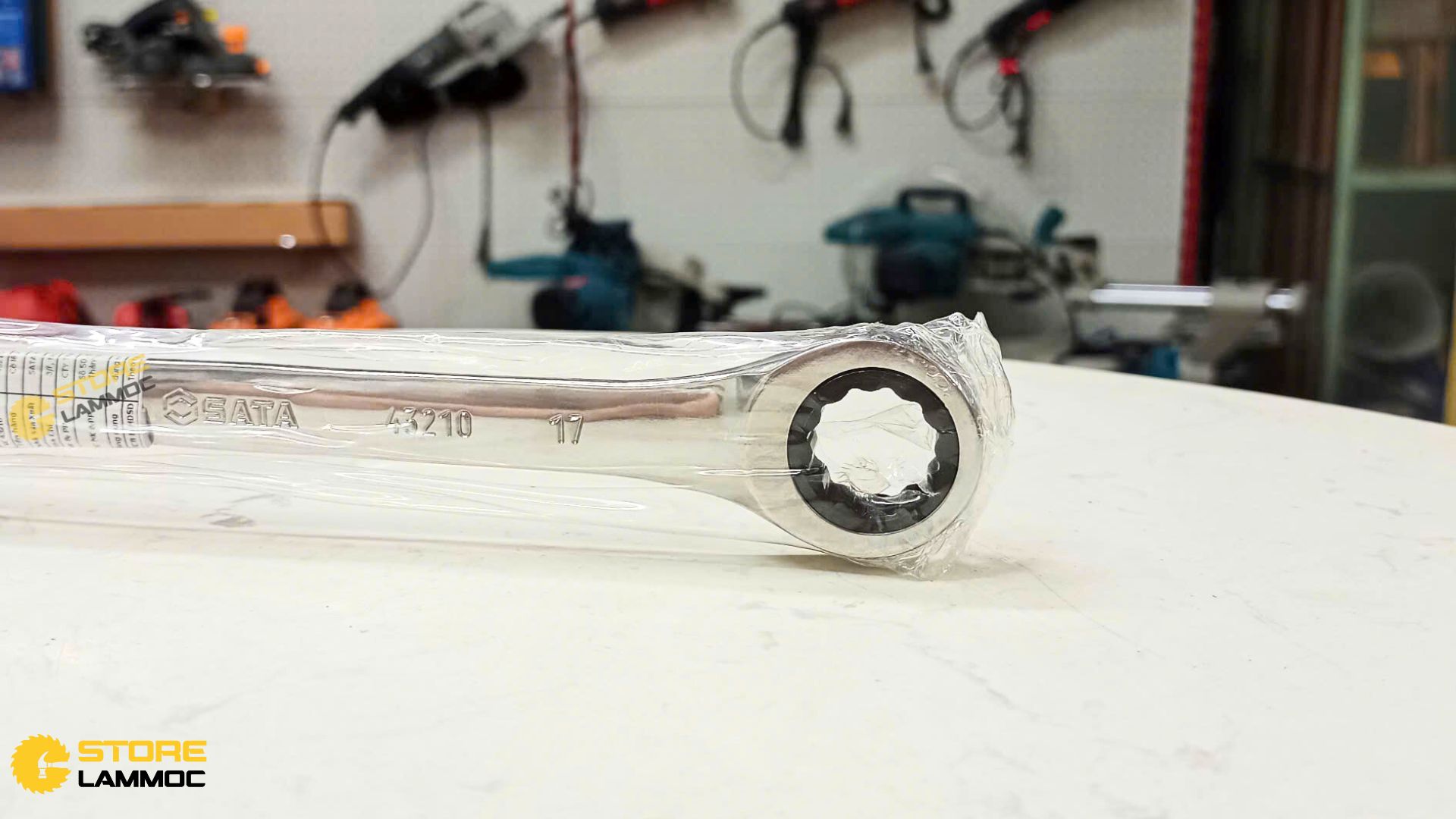 Cờ lê 2 đầu FP 17mm Sata 43210 - 3