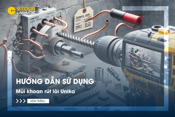 Hướng dẫn sử dụng mũi khoan rút lõi Unika