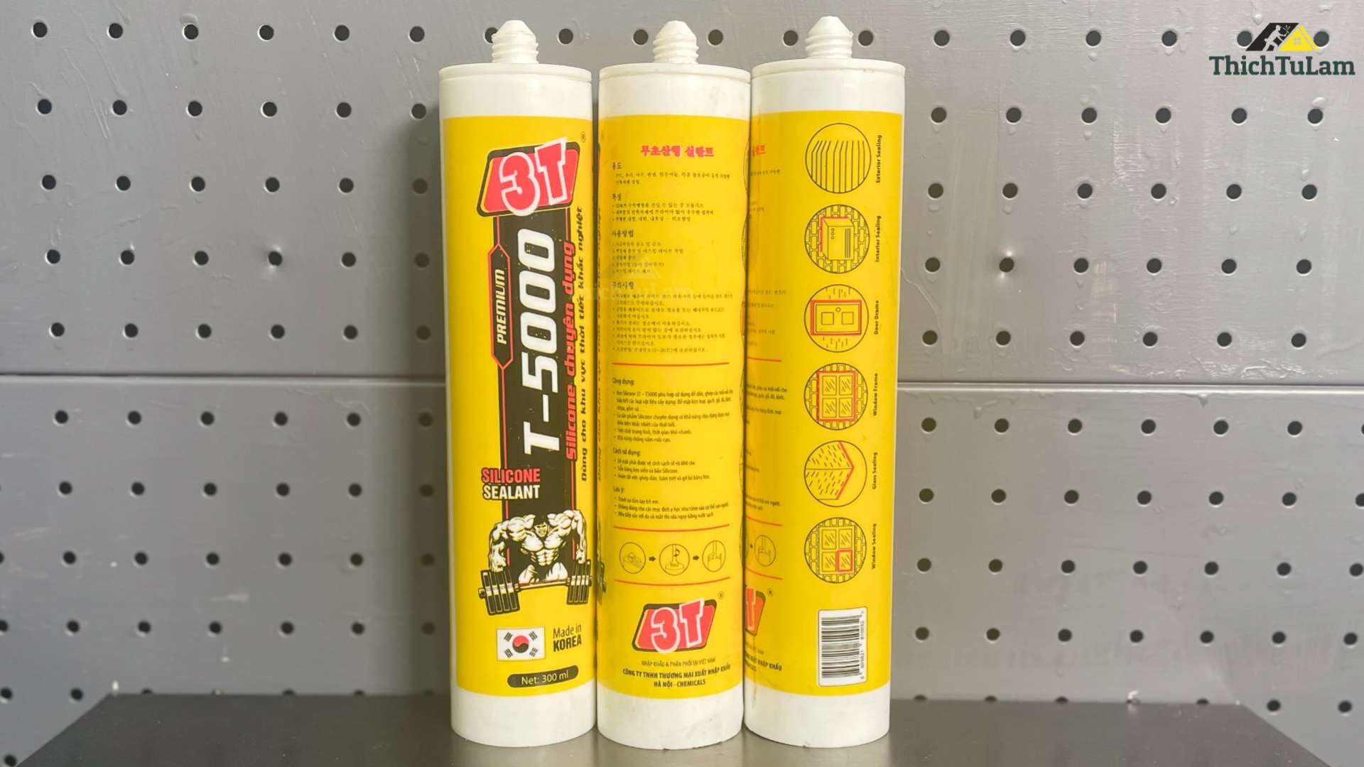 Keo silicone chịu môi trường khắc nghiệt màu đen T5000 cao cấp 3T-5000D