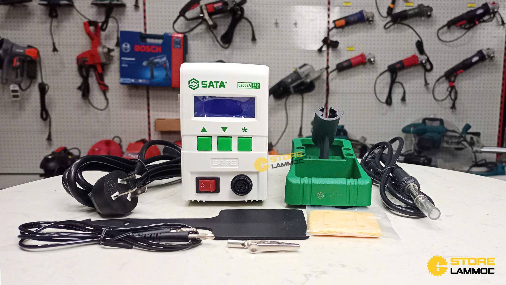 Máy hàn chì kỹ thuật số 90W Sata 02002A - 1