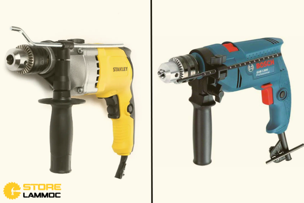 5 Điểm Khác Biệt Giữa Máy Khoan 2 Chế Độ Bosch GSB13RE vs Stanley STDH7213