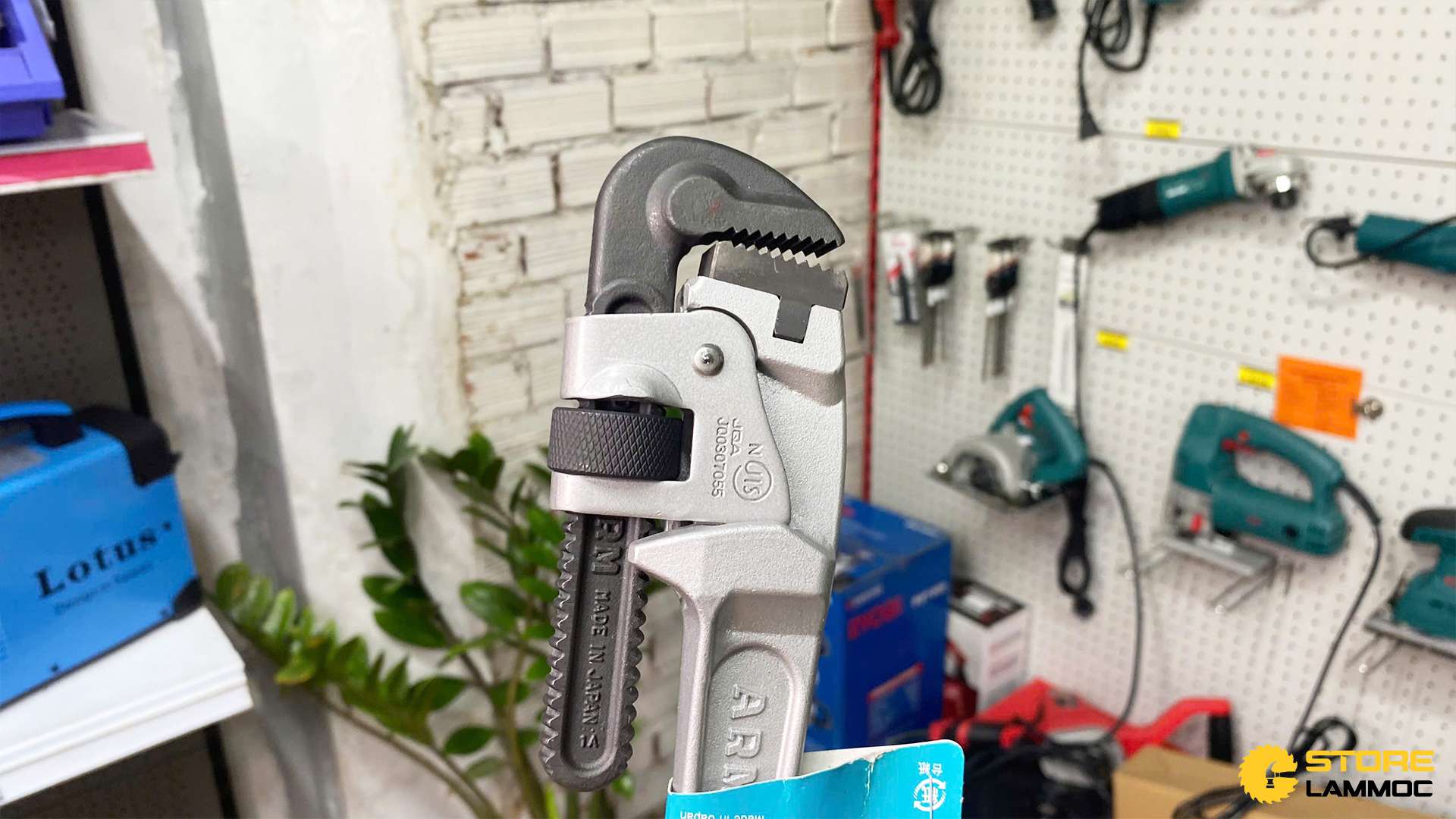 Mỏ lết răng thân nhôm 10inch 250mm Arm PW-AL250